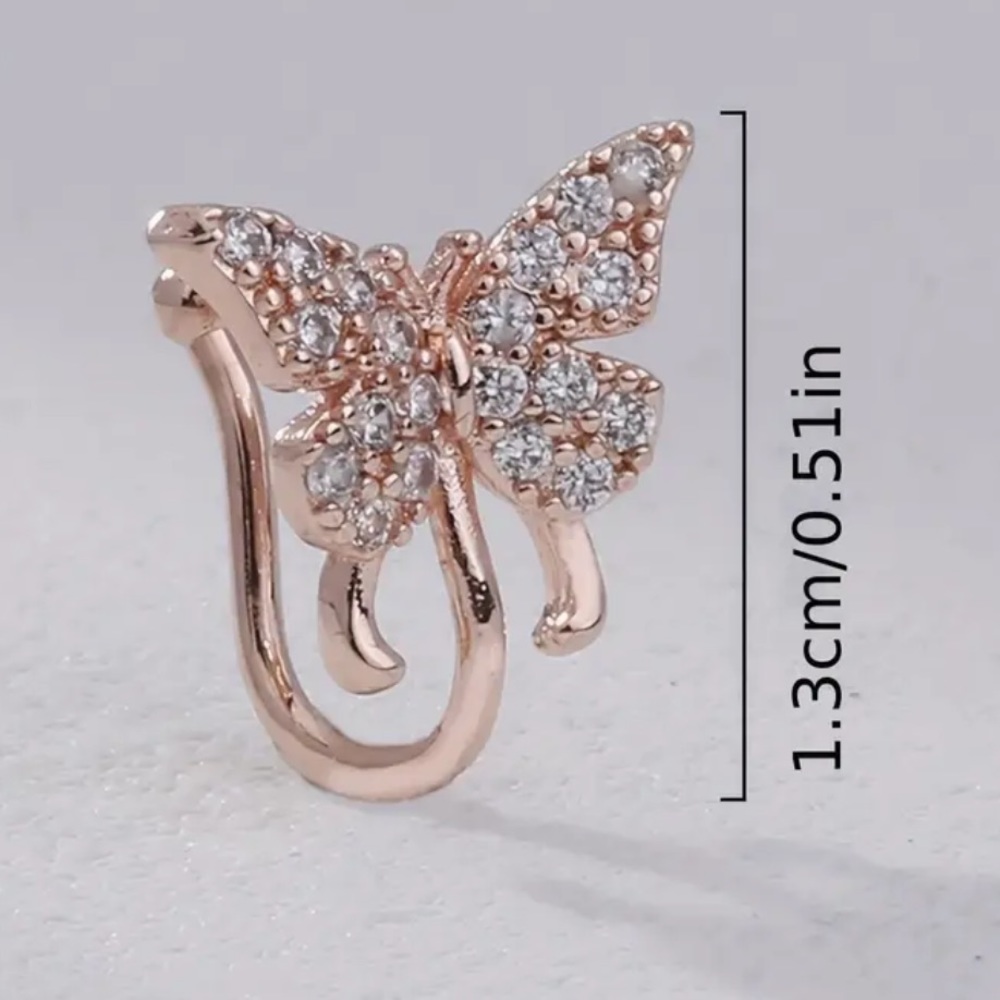 COPY - BEAUTIFUL CLIP ON NOSE RING 🦋 - Picture 3 of 3